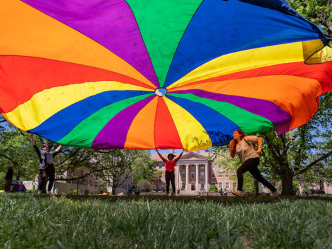 A large parachute